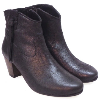 Botin Campero Tacon Nobuck Gris Lola Cruz 640t36