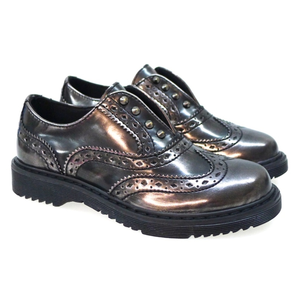 Blucher metalizado Cult Clj101417 Gris