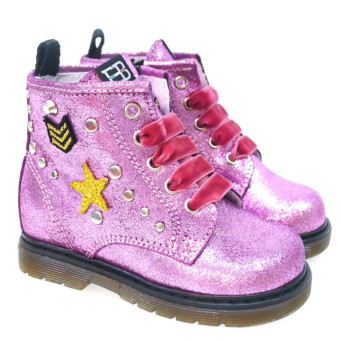 Bota Cremallera Niña Eb 846g Metal Fuxia