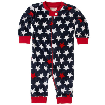 Pijama Mono Hatley Dr3star012 Azul/rojo