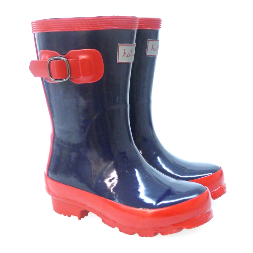 Bota Agua Niño Hatley Rb5cgbl001 Azul/rojo