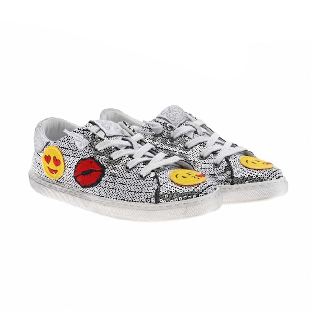 Zapatillas lentejuelas y emoticonos 2Star 2SB1040 Plata
