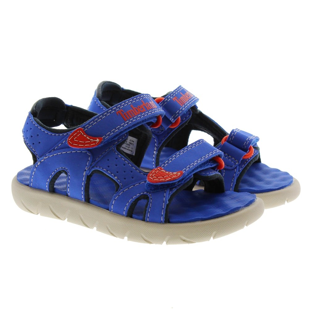 Sandalia abierta velcros Timberland Perkins Row 2 Azulón