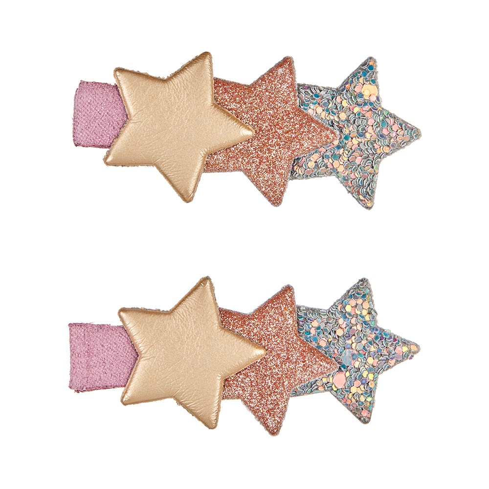 Pack dos clips estrellas purpurina Mimi and Lula 902049