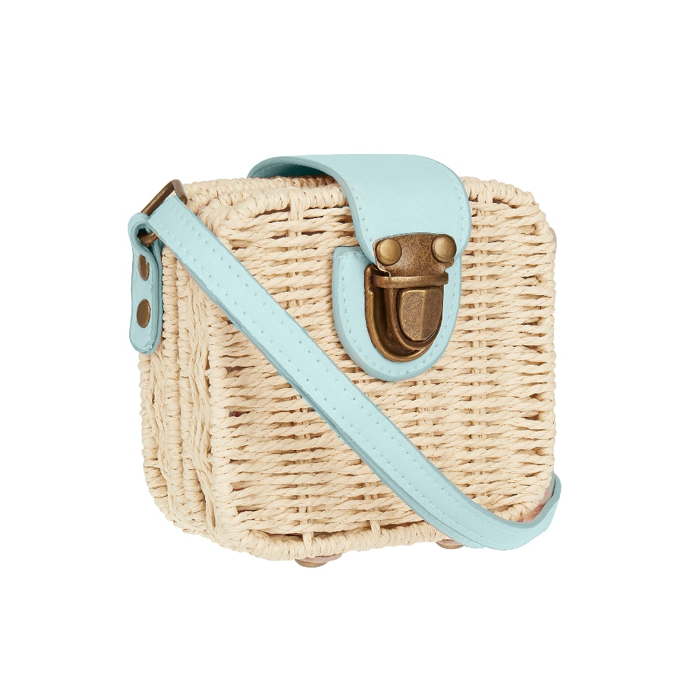 Bolso niña bandolera mimbre Mimi and Lula 903009