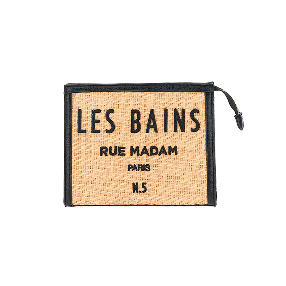 Cartera de mano mujer paja Rue Madam Antigua P Bains