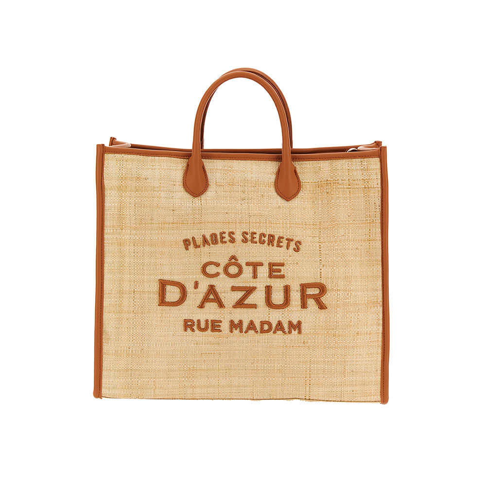 Bolso tote paja asas Rue Madam Antigua T Plage