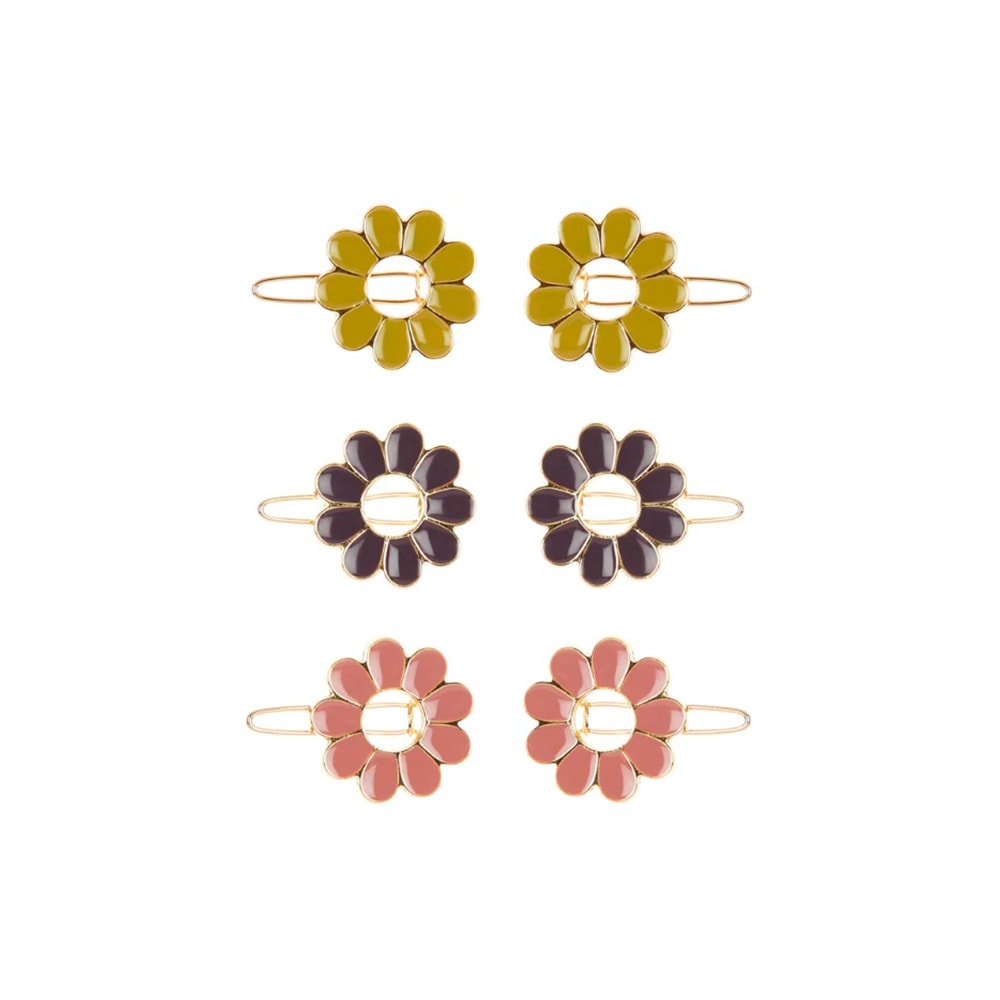 Clips pelo niña flores multicolor Mimi&Lula 112024