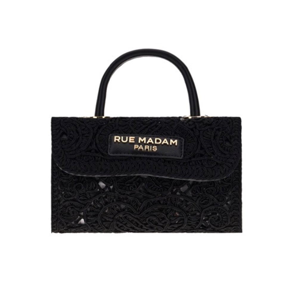 Bolso encaje asas bambú Rue Madam Venice S