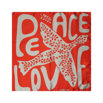 Foulard Seda Mujer Peace&Love Les Belles Vagabondes