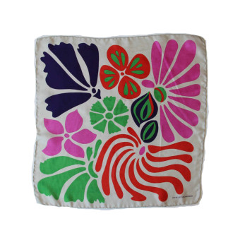 Les Belles Vagabondes Foulards Mujer Seda Mini Flower Power