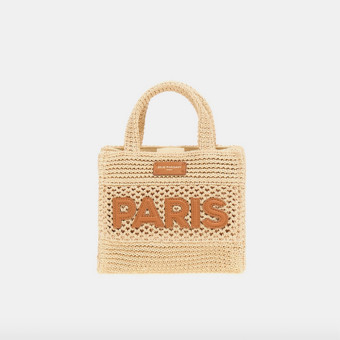 Bolso Mini Rafia Natural Rue Madam Paris Lavana