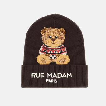 Gorro punto marrón osito Rue Madam Marvin Love