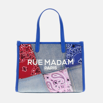 Bolso mini tote denim Rue Madam Paisley 