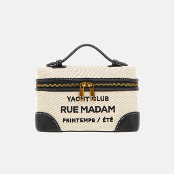 Bolso lona bandolera y asa pequeña Rue Madam Riviera Trousse