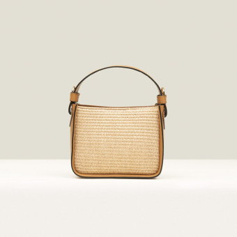 Bolso cruzado rafia y cuero Gaimo Balance