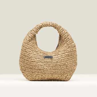 Bolso mano rafia natural Gaimo Redondo