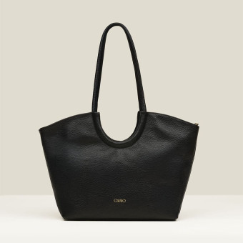 Bolso piel negro asas tote Gaimo Elvira