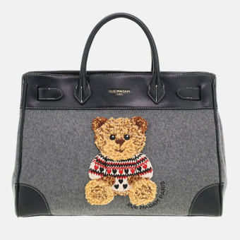 Bolso gris y negro tote Rue Madam Marvin Love