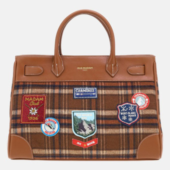 Bolso tote cuadros asa y correa Rue Madam Chamonix