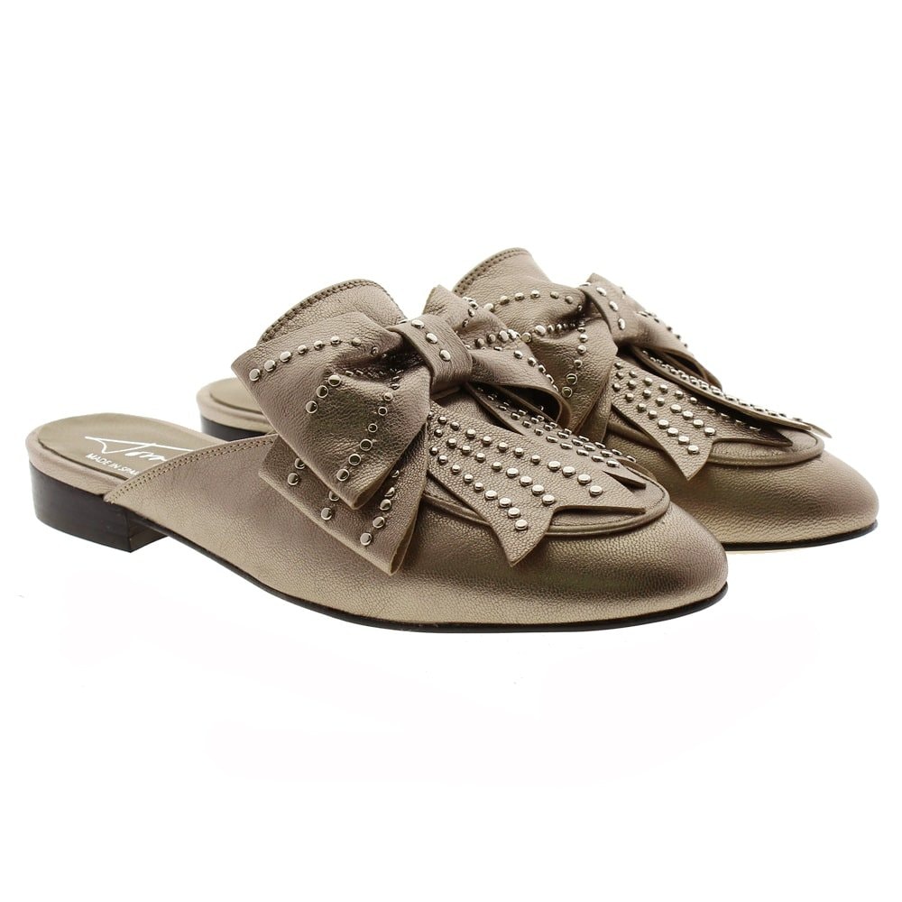 Mules adorno lazos y tachas Toral 10820