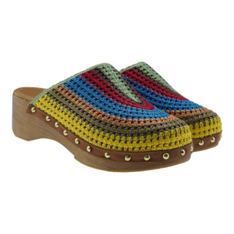 Zuecos Mujer Multicolor Crochet Pedro Miralles 17673