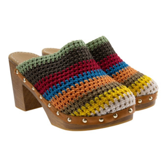 Zuecos Madera Multicolor Tacón Pedro Miralles 17725