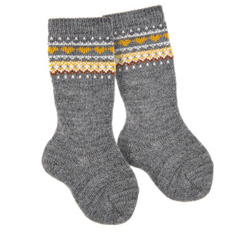 Calcetines altos grecas corazones Condor 1821/2