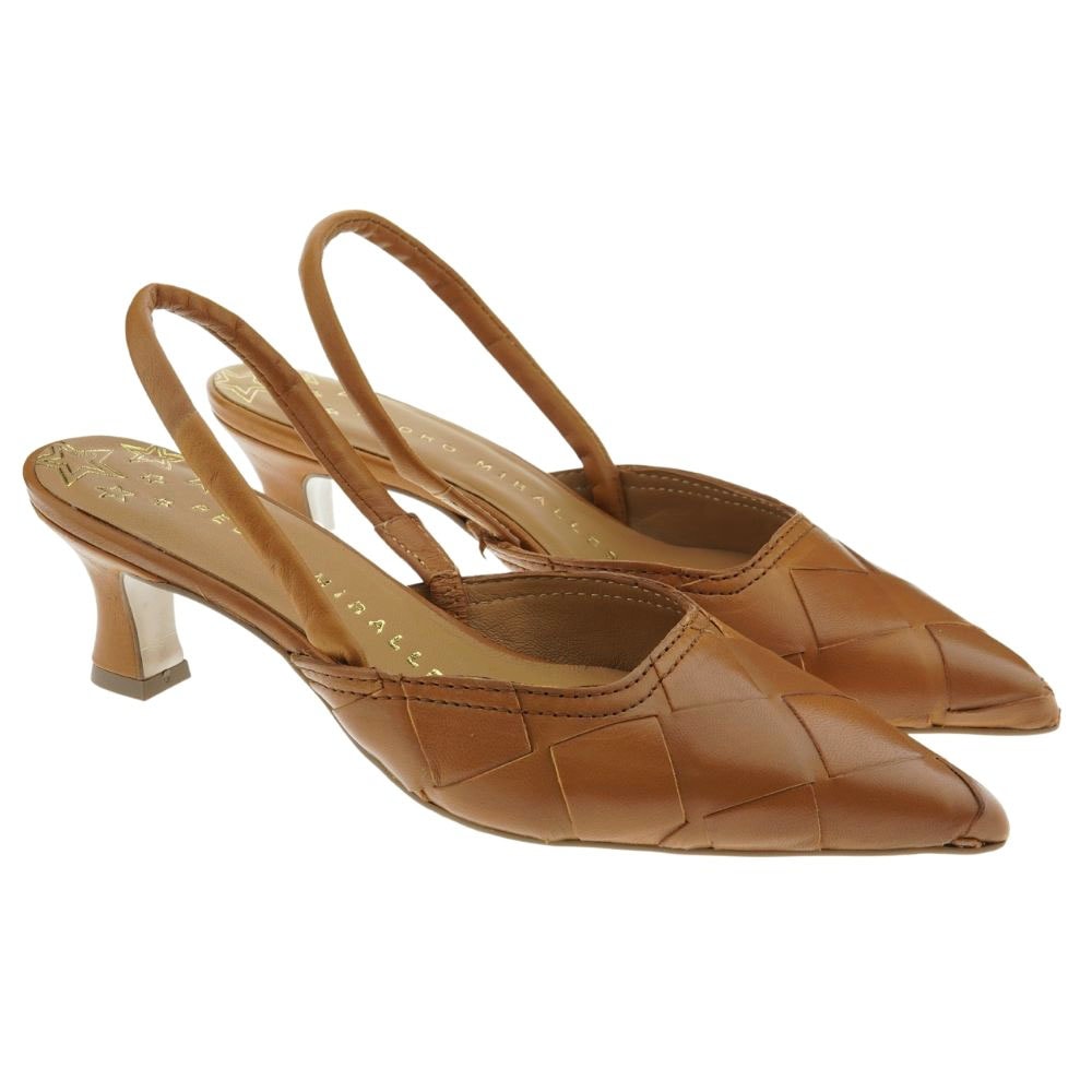 Zapato destalonado piel trenzada Pedro Miralles 18802