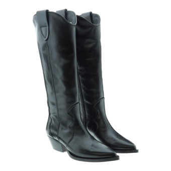 Bota piel campera alta tacón Alpe 20541