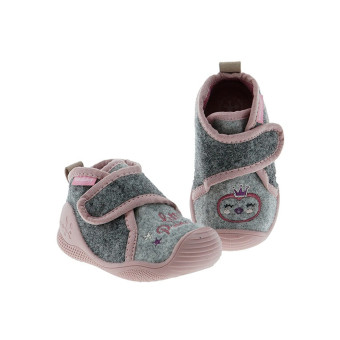 Zapatillas casa bebé niña lana velcro Biomecanics 211162