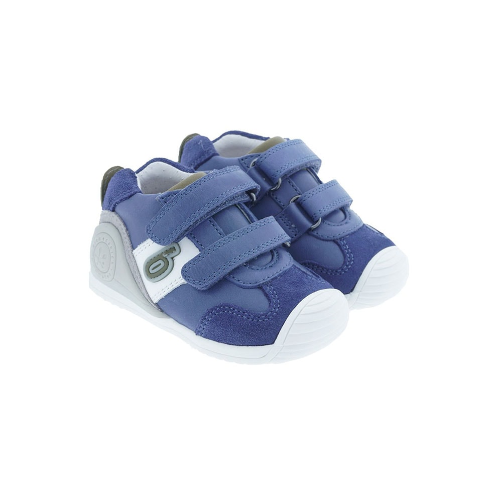 Zapatillas piel puntera reforzada primeros pasos Biomecanics 212151C