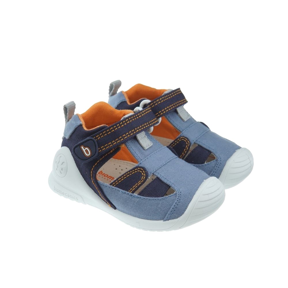 Sandalia lona primeros pasos velcro Biomecanics 212222A