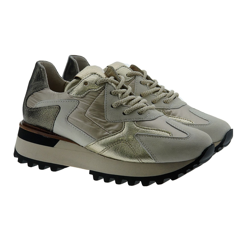 Zapato deportivo mujer detalles metalizados Alpe 2147D149