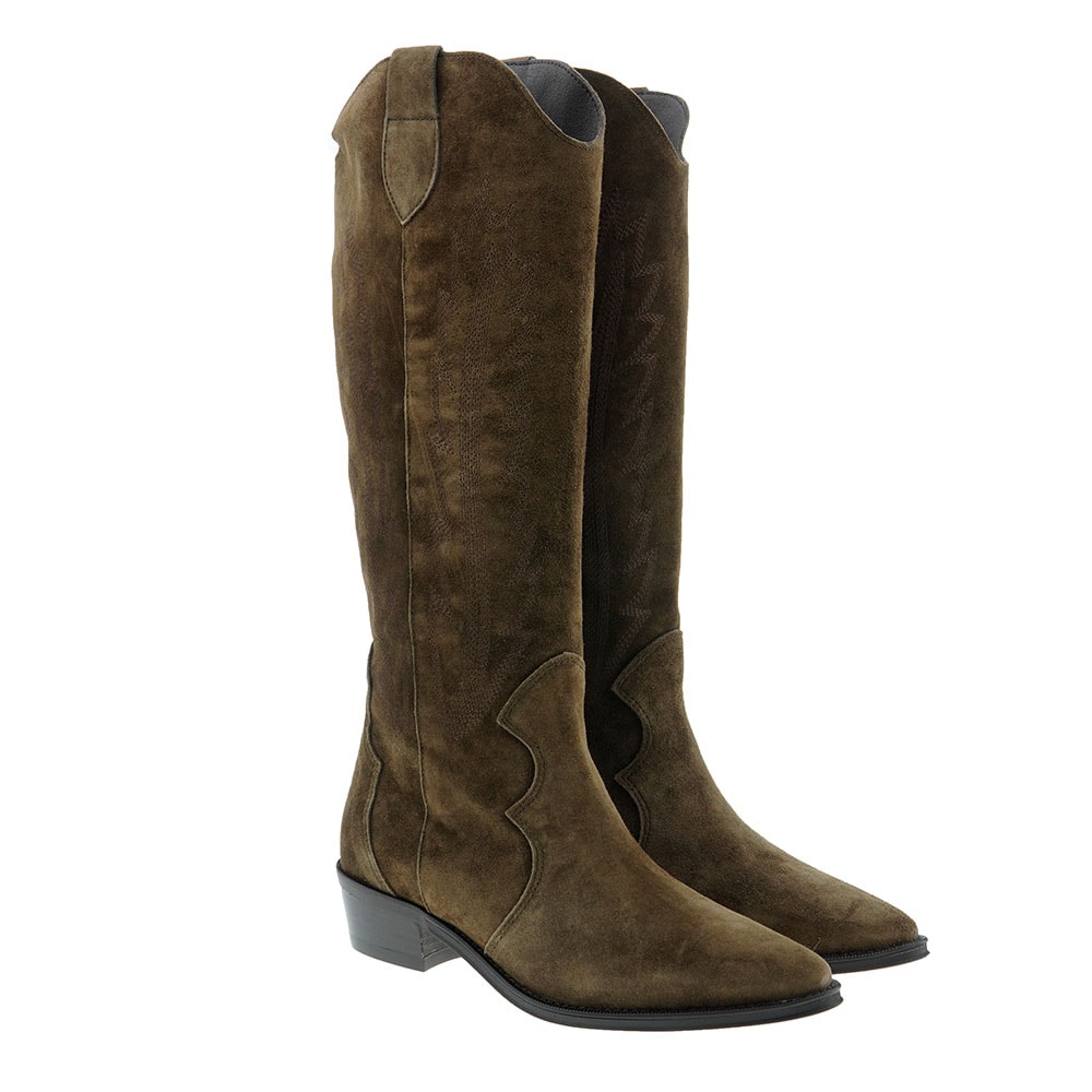Bota piel campera alta tac n Alpe 20541