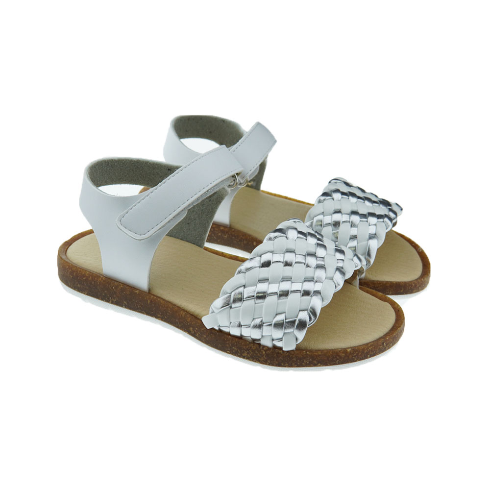 Sandalias niña velcro trenzadas 221804