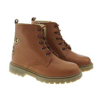 Botas militares piel estrellas Carrile 222693