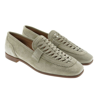Mocasines piel ante mujer trenzados Alpe 229211