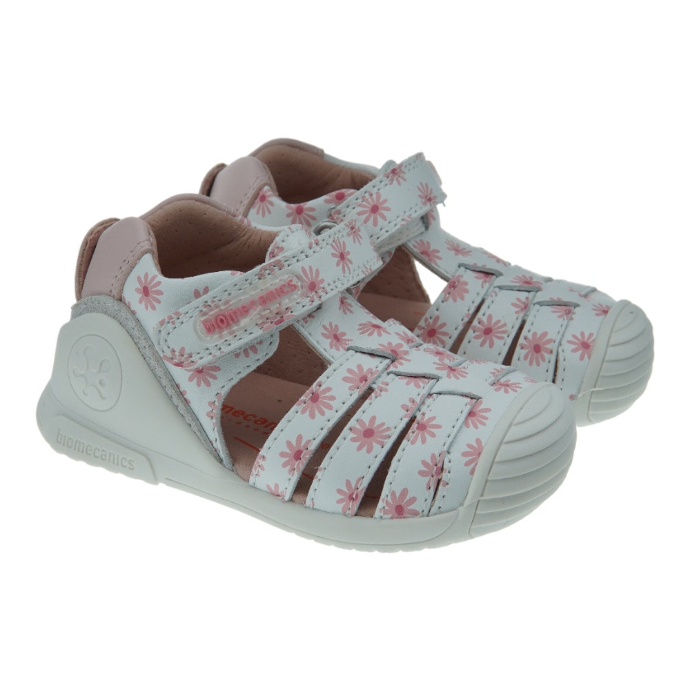 Sandalias bebé piel flores Biomecanics 232105