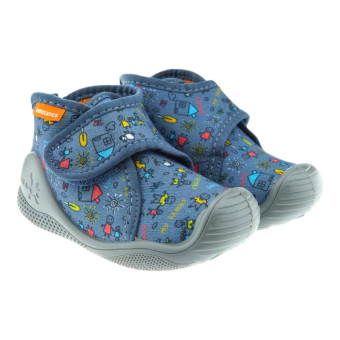 Zapatillas Casa Algodón Bebé Biomecanics 241156 Azulón