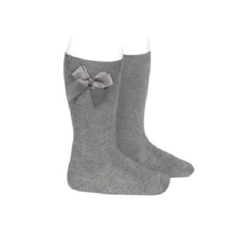 Socks altos niña algodón lazo Cóndor 2482/2