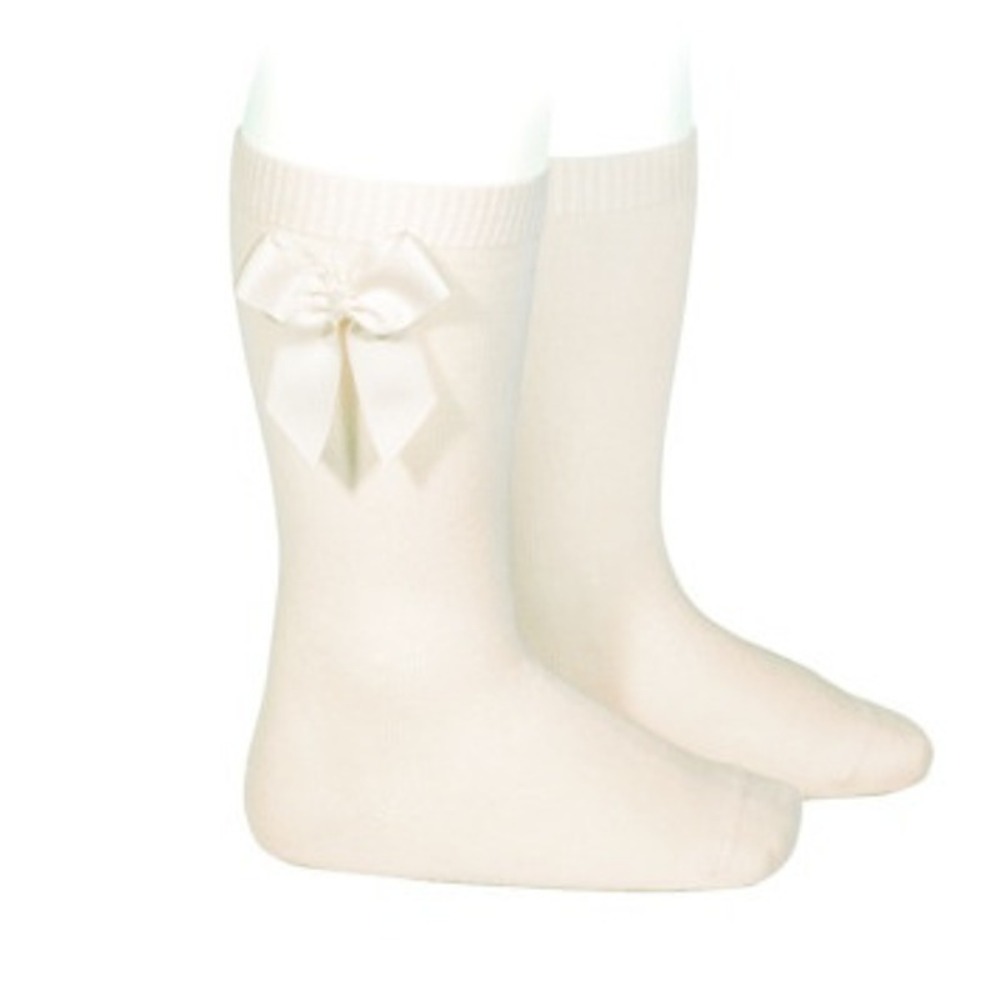 Socks altos niña algodón lazo Cóndor 2482/2