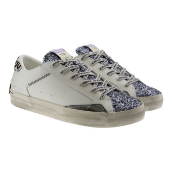 Sneakers blancas glitter mujer Crime London 25003AA8