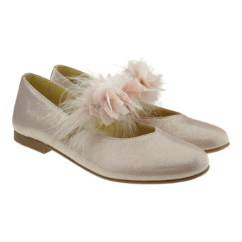Zapatos Comunión Rosa Flores Carrile 251219