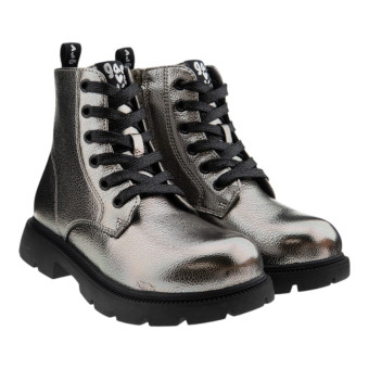 Botas militares niña acero Garvalín 251560