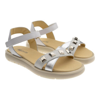 Sandalias plataforma niña metalizadas tachuelas Carrile 251585