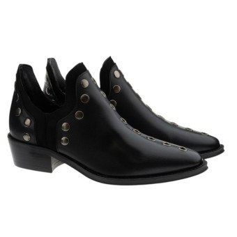 Botines negros punta Another Trend 255117