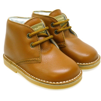 Bota cordón piel unisex Outlet