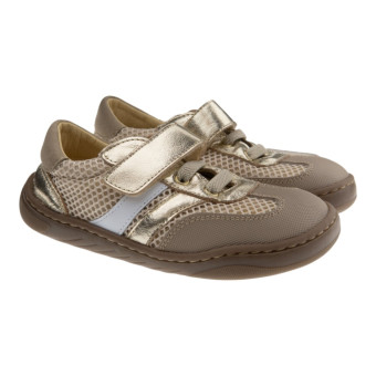 Zapatillas niña barefoot doradas Carrile 261133