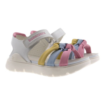 Sandalias niña lazos multicolor Biomecanics 262221